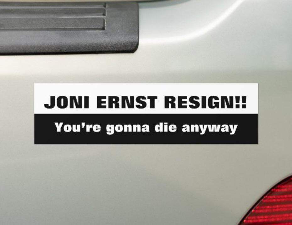 WERE ALL GOING TO DIE – AND JONI ERNST ISNT EVEN TRYING TO PRETEND